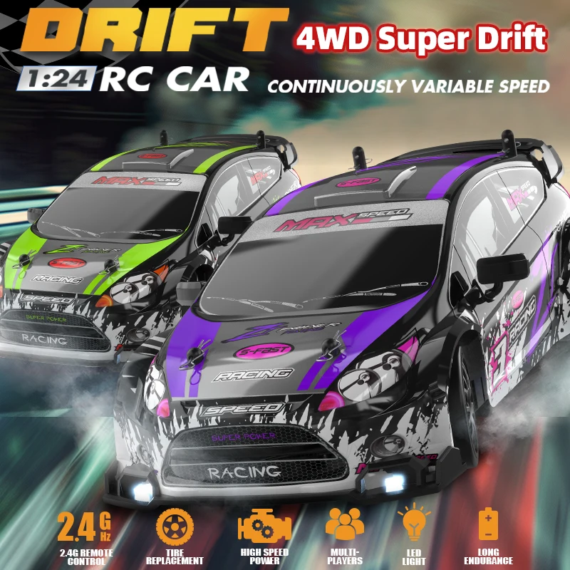 1:24 2.4G High speed Mini Drift Rc Car 4WD Remote Control Car Four Wheel Drive Radio Controlled Mini Racing Model Boy Toy Gifts
1:24 2.4G High speed Mini Drift Rc Car 4WD Remote Control Car Four Wheel Drive Radio Controlled Mini Racing Model Boy Toy Gifts