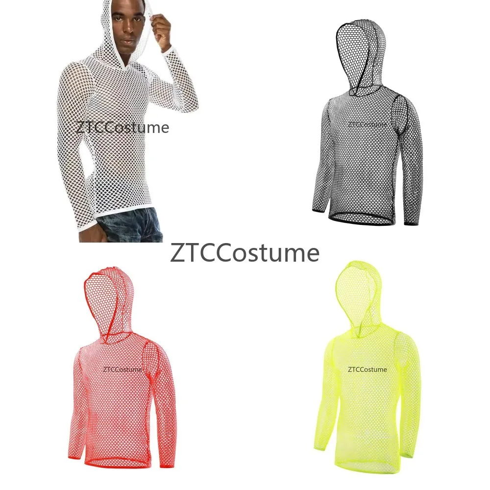 Sexy Mens Fishnet Mesh Long Sleeve Top Transparent Breathable Streetwear Hoodie Cosplay Fetish Nightwear Underwear
Sexy Mens Fishnet Mesh Long Sleeve Top Transparent Breathable Streetwear Hoodie Cosplay Fetish Nightwear Underwear