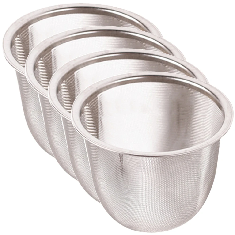 4pcs Tea Filter Mesh Strainer Stainless Steel Fine Mesh Infuser Reusable Filter for Loose Leaf Teapot Sieve Travel Gifts
4pcs Tea Filter Mesh Strainer Stainless Steel Fine Mesh Infuser Reusable Filter for Loose Leaf Teapot Sieve Travel Gifts