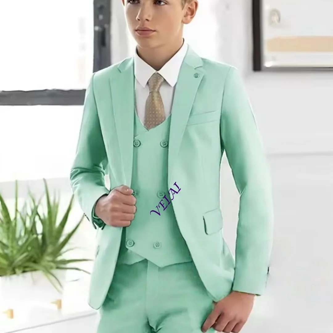 Ivory Boys Suit 3 Piece Jacket Pants Vest Formal Slim Design Blazer for Kids Wedding Tuxedo Business Clothing
Ivory Boys Suit 3 Piece Jacket Pants Vest Formal Slim Design Blazer for Kids Wedding Tuxedo Business Clothing