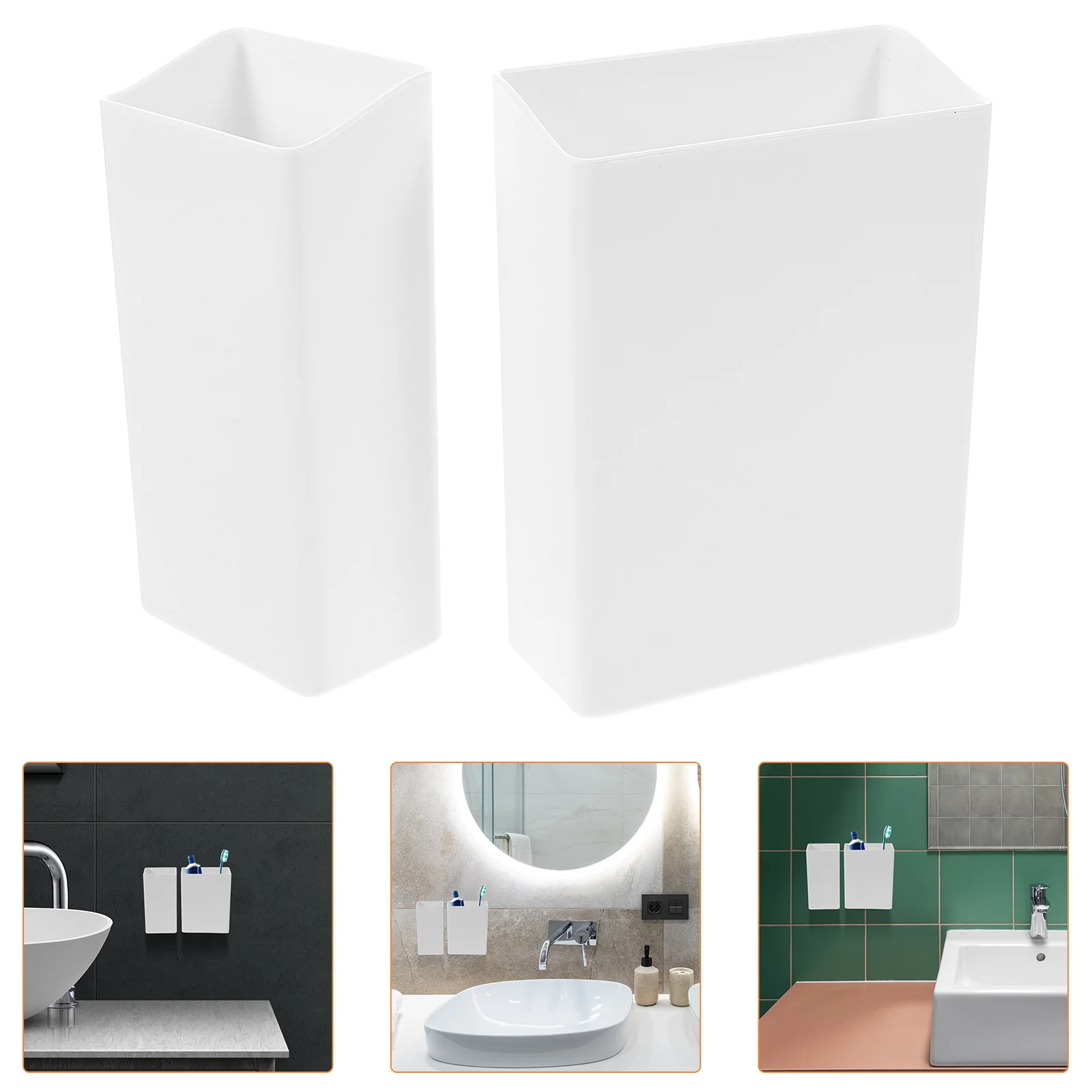 2 Pcs Toothbrush Holders Bathroom Storage Box Shower Razor for Wall Bracket Accessories White Child
2 Pcs Toothbrush Holders Bathroom Storage Box Shower Razor for Wall Bracket Accessories White Child