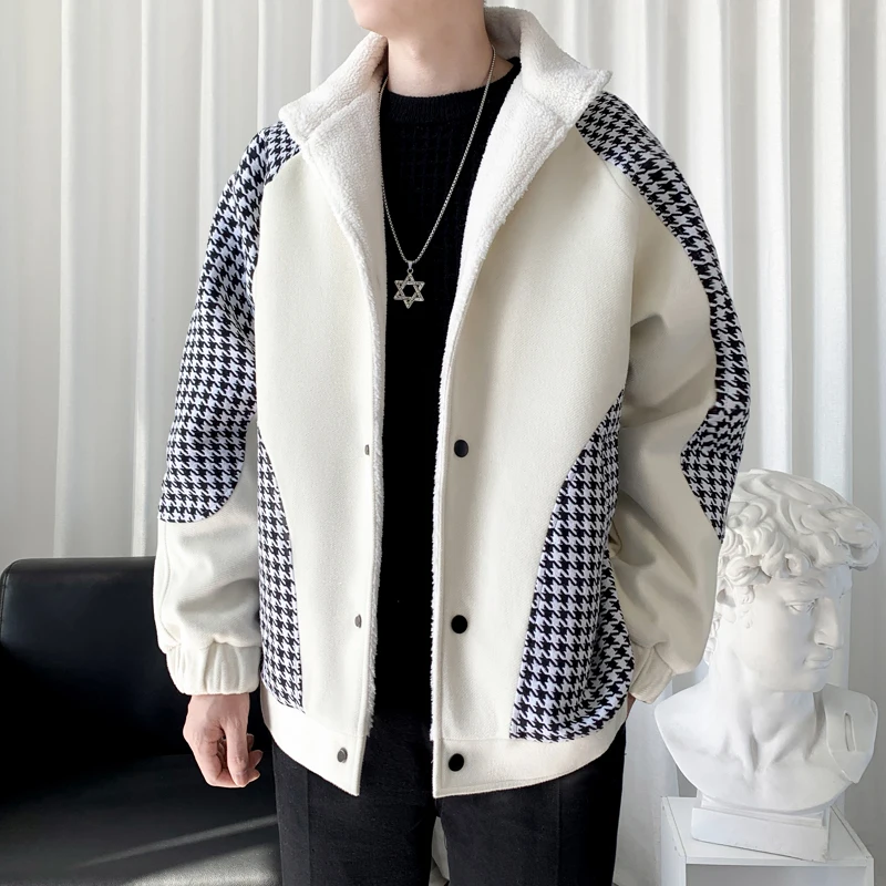 Lamb Velvet Men's Jaet Autumn Winter Thiened Faion Outerwear Zipper Closure Long Sve V-Ne Warm Casual Coat
Lamb Velvet Men's Jaet Autumn Winter Thiened Faion Outerwear Zipper Closure Long Sve V-Ne Warm Casual Coat