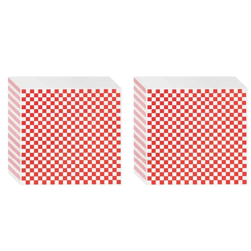 LLCS-200 Pieces Wax Paper Sheets For Food 12X12" Sandwich Wrapping Paper Checkered Food Basket Liners
LLCS-200 Pieces Wax Paper Sheets For Food 12X12" Sandwich Wrapping Paper Checkered Food Basket Liners