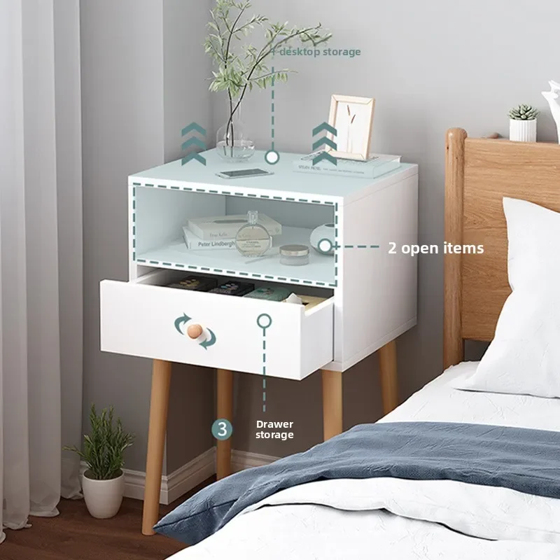 Modern Bedside table simple small apartment modern simple bedroom small bedside table bedside storage cabinet Durable
Modern Bedside table simple small apartment modern simple bedroom small bedside table bedside storage cabinet Durable