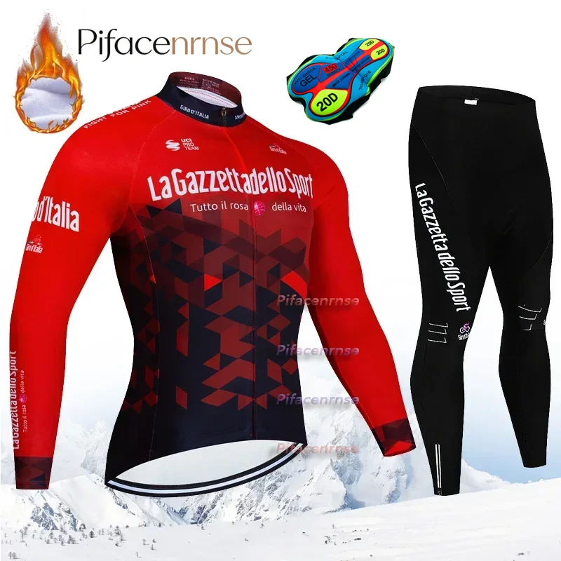Winter Fleece Men's Cycling Jersey Sets Tour De Italy Mountian Bicycle Clothes Wear Ropa Ciclismo Racing Bike Clothing
Winter Fleece Men's Cycling Jersey Sets Tour De Italy Mountian Bicycle Clothes Wear Ropa Ciclismo Racing Bike Clothing