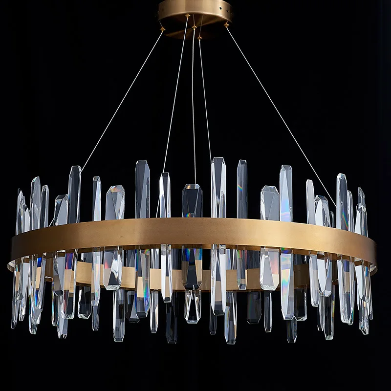 New Modern Crystal Glass light luxury Chandelier For living room bedroom exhibition hall Modern Decoration led hanging lights
New Modern Crystal Glass light luxury Chandelier For living room bedroom exhibition hall Modern Decoration led hanging lights
