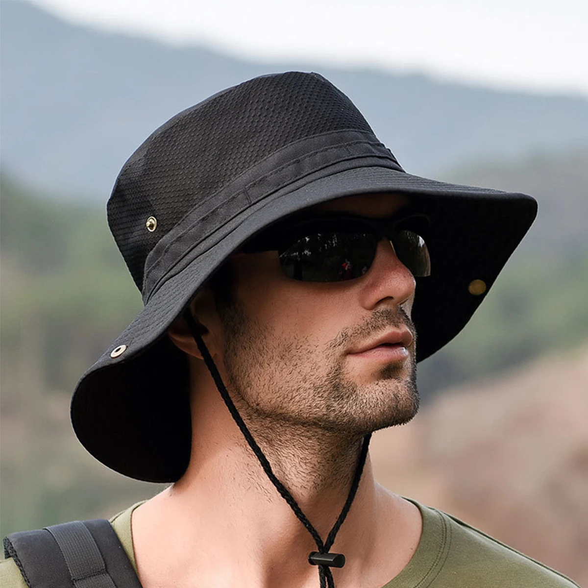 Outdoor Large Brim Fisherman Hat Men Fishing Camping Hiking Safari Cap Summer Sun Protection Visor Bucket Hat
Outdoor Large Brim Fisherman Hat Men Fishing Camping Hiking Safari Cap Summer Sun Protection Visor Bucket Hat