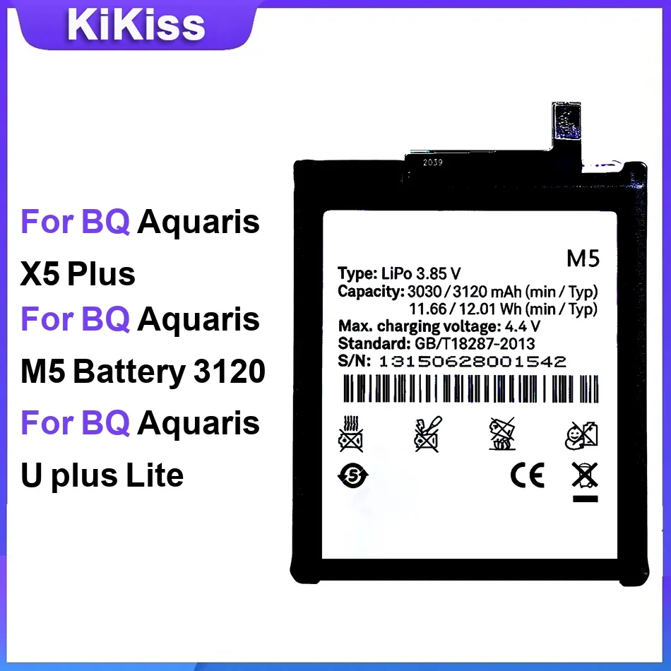 Battery For BQ Aquaris X5 Plus M5 Battery 3120 U plus Lite Best Replacement
Battery For BQ Aquaris X5 Plus M5 Battery 3120 U plus Lite Best Replacement