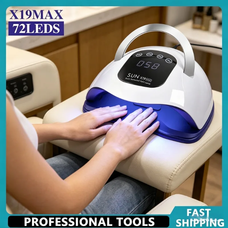 Fast Curing 72LED UV Nail Dryer Professional High Power Lamp With Smart Sensor Nail Tool
Fast Curing 72LED UV Nail Dryer Professional High Power Lamp With Smart Sensor Nail Tool