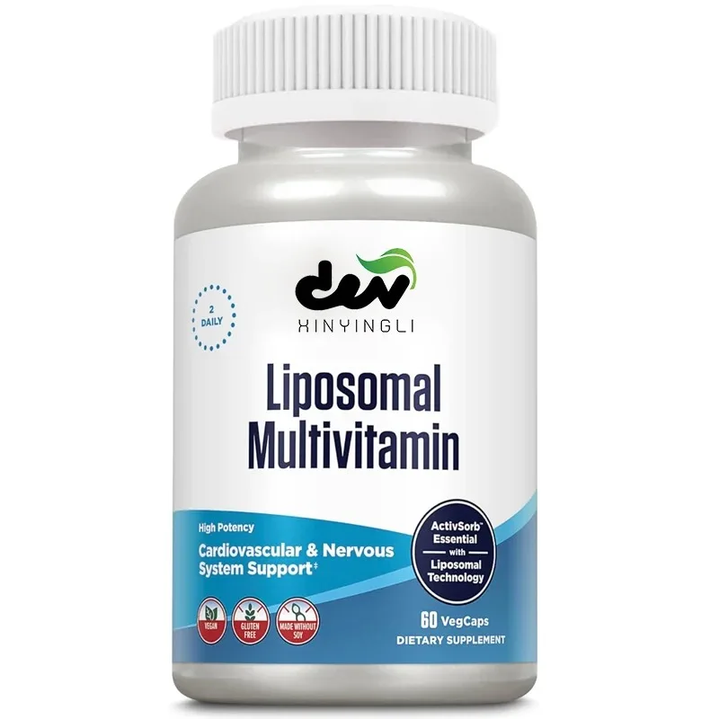 Liposomal multivitamins, male and female multivitamins support cardiovascular and nervous systems, 60 vegetarian capsules
Liposomal multivitamins, male and female multivitamins support cardiovascular and nervous systems, 60 vegetarian capsules