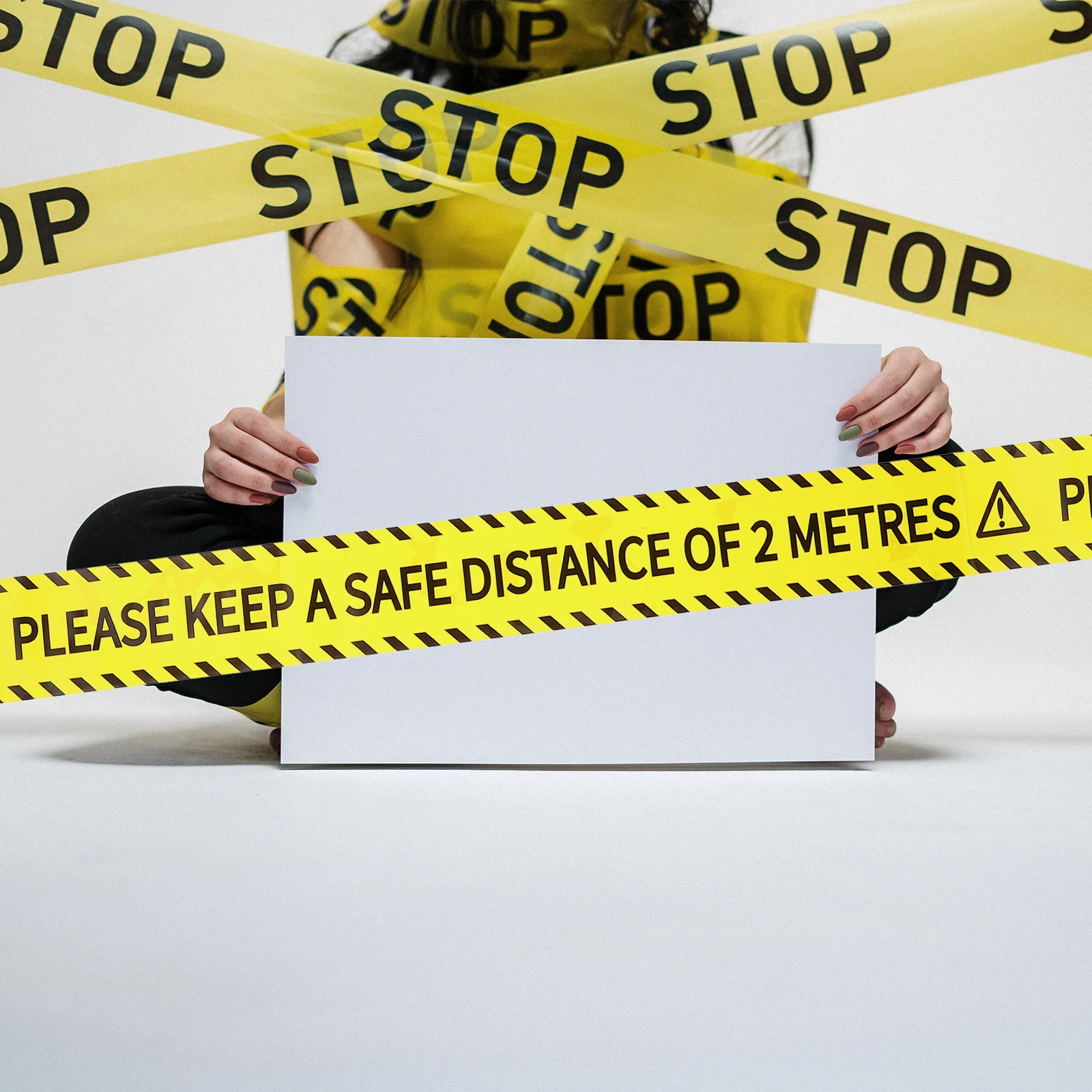 1 Roll Yellow Safety Tape with Black Letters Adhesive Hazard Floor Tape for Outdoor Use Warning Signs Anti Slip Decals
1 Roll Yellow Safety Tape with Black Letters Adhesive Hazard Floor Tape for Outdoor Use Warning Signs Anti Slip Decals