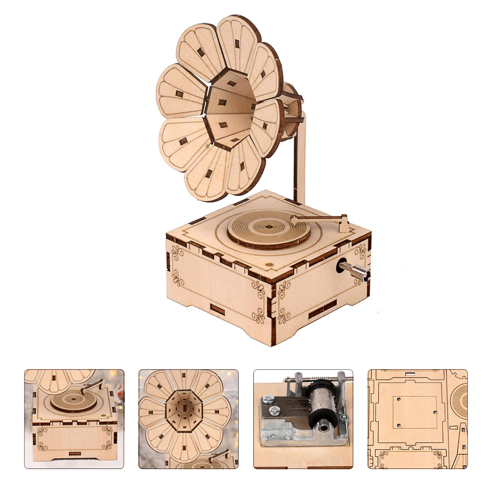 Wooden Music Box Decorative Music Box Handmade Music Box Model DIY Music Tool Kit
Wooden Music Box Decorative Music Box Handmade Music Box Model DIY Music Tool Kit