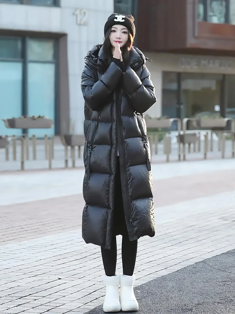 Ultra-Thi Long White Du down Puffer Jaet Women's Winter Coat Ultra-Cold Resistant Commute Sle with Hat Ladies Faion
Ultra-Thi Long White Du down Puffer Jaet Women's Winter Coat Ultra-Cold Resistant Commute Sle with Hat Ladies Faion