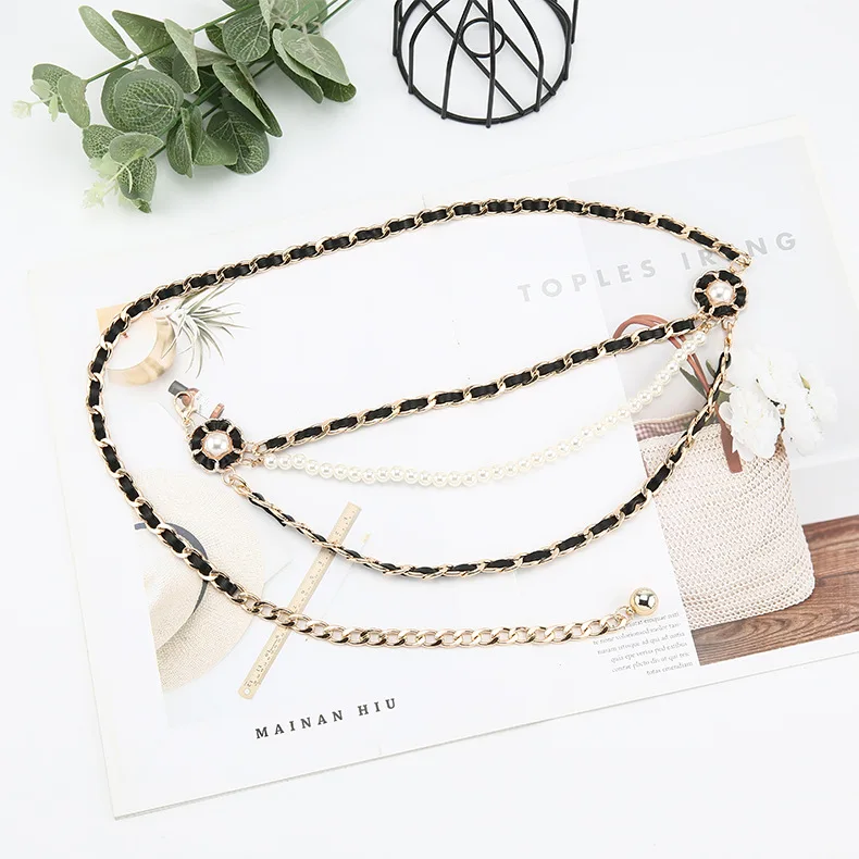 Three-layer Metal Waist Chain Women's New Trendy Skirt Decorative Suit Thin Belt Chain Waist Seal Belts for Women
Three-layer Metal Waist Chain Women's New Trendy Skirt Decorative Suit Thin Belt Chain Waist Seal Belts for Women