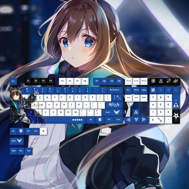 Arknights Keycaps Cartoon AMIYA 108 Key Set Keycap Personalized Customization PBT Cherry Mechanical Keyboard Keycaps Accessories
Arknights Keycaps Cartoon AMIYA 108 Key Set Keycap Personalized Customization PBT Cherry Mechanical Keyboard Keycaps Accessories