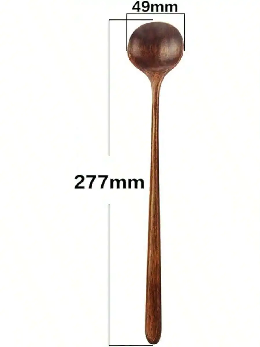 Long Wooden Soup Spoon 277mm Natural Wood Round Bowl Stirring Utensil Kitchen Tool
Long Wooden Soup Spoon 277mm Natural Wood Round Bowl Stirring Utensil Kitchen Tool