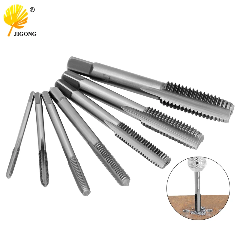 7pcs 1Set HSS M3 M4 M5 M6 M8 M10 M12 Straight Fluted Screw Tap Metric Hand Tap
7pcs 1Set HSS M3 M4 M5 M6 M8 M10 M12 Straight Fluted Screw Tap Metric Hand Tap