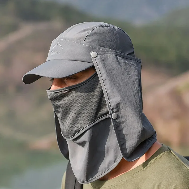 Summer Protective Baseball Hat Men Removable Hat Protect Face Neck Cover Ear Flap Quick Drying UV Protection Hat Undefine Nasi
Summer Protective Baseball Hat Men Removable Hat Protect Face Neck Cover Ear Flap Quick Drying UV Protection Hat Undefine Nasi