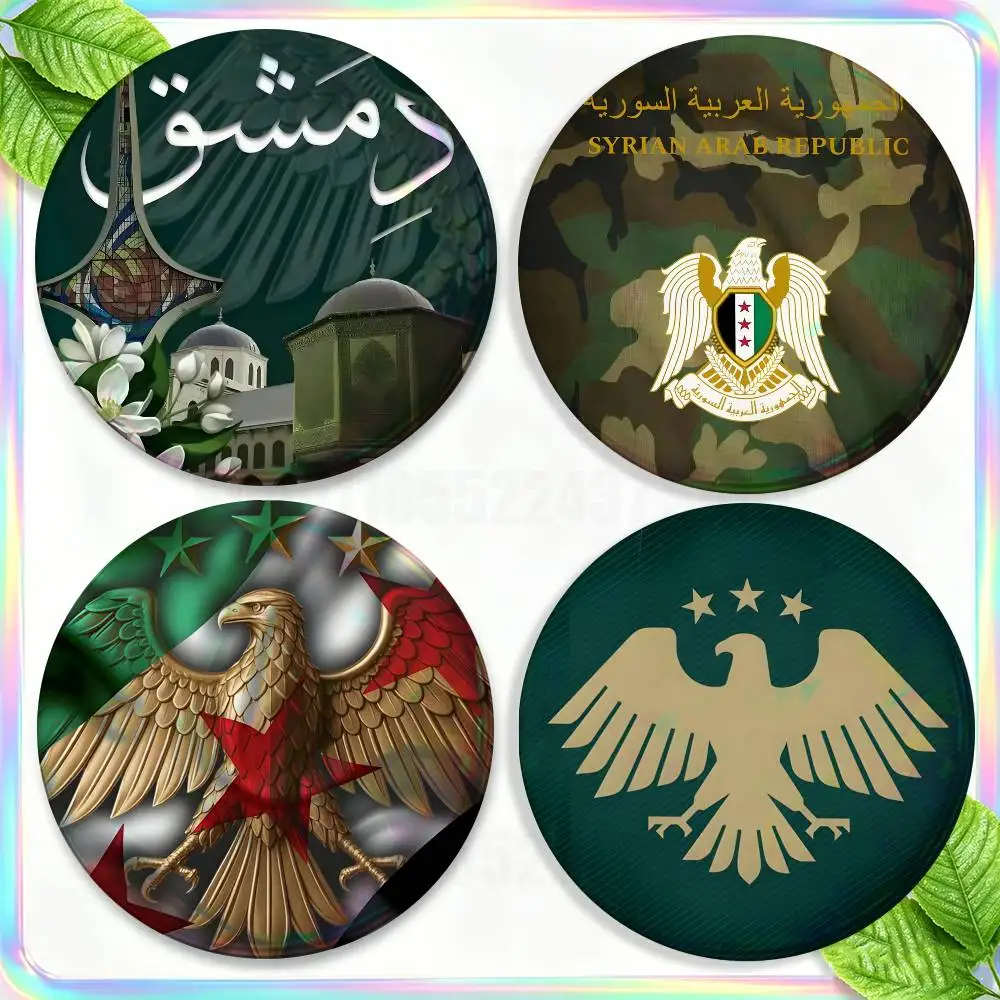 Syria Flag E-Eagle Saladin 2-piece set Pin Backpack Clothes Jewelry Accessories Round Brooch Button Badge Fans Collection Gift
Syria Flag E-Eagle Saladin 2-piece set Pin Backpack Clothes Jewelry Accessories Round Brooch Button Badge Fans Collection Gift