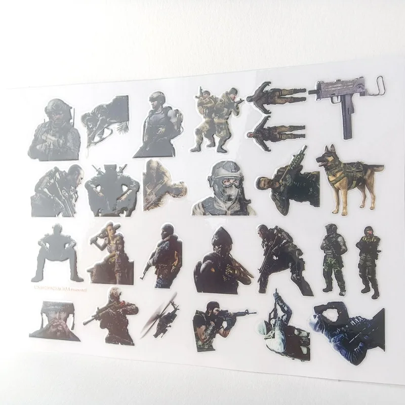 2PCS Hot Game Call of Duty Series Sticker Cartoon Character Creativity Exquisite Printing DIY Stationery Waterproof Sticker
2PCS Hot Game Call of Duty Series Sticker Cartoon Character Creativity Exquisite Printing DIY Stationery Waterproof Sticker