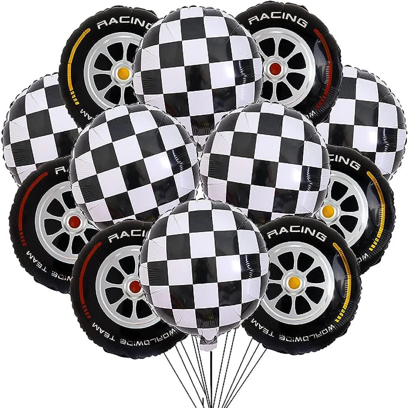 17/18Inch Race Car Party Balloons 1Pc Black White Red Racing Car Wheel Foil Balloons for Birthday Party Baby Shower Decoration
17/18Inch Race Car Party Balloons 1Pc Black White Red Racing Car Wheel Foil Balloons for Birthday Party Baby Shower Decoration