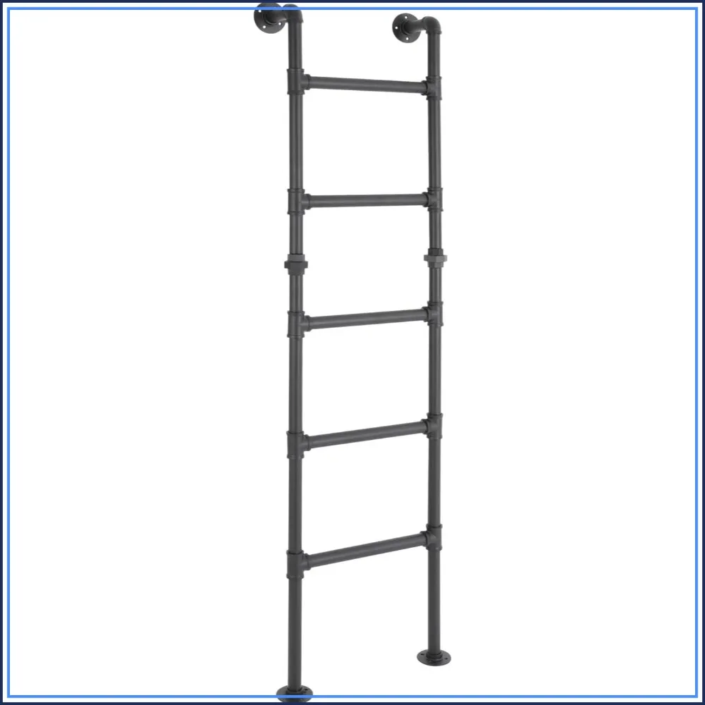 5-Rung Bunk Bed Ladder, 5.6FT Wrought Iron Climbing Ladder, 330lbs Capacity for Basements, Attics, Lofts, Dorms
5-Rung Bunk Bed Ladder, 5.6FT Wrought Iron Climbing Ladder, 330lbs Capacity for Basements, Attics, Lofts, Dorms