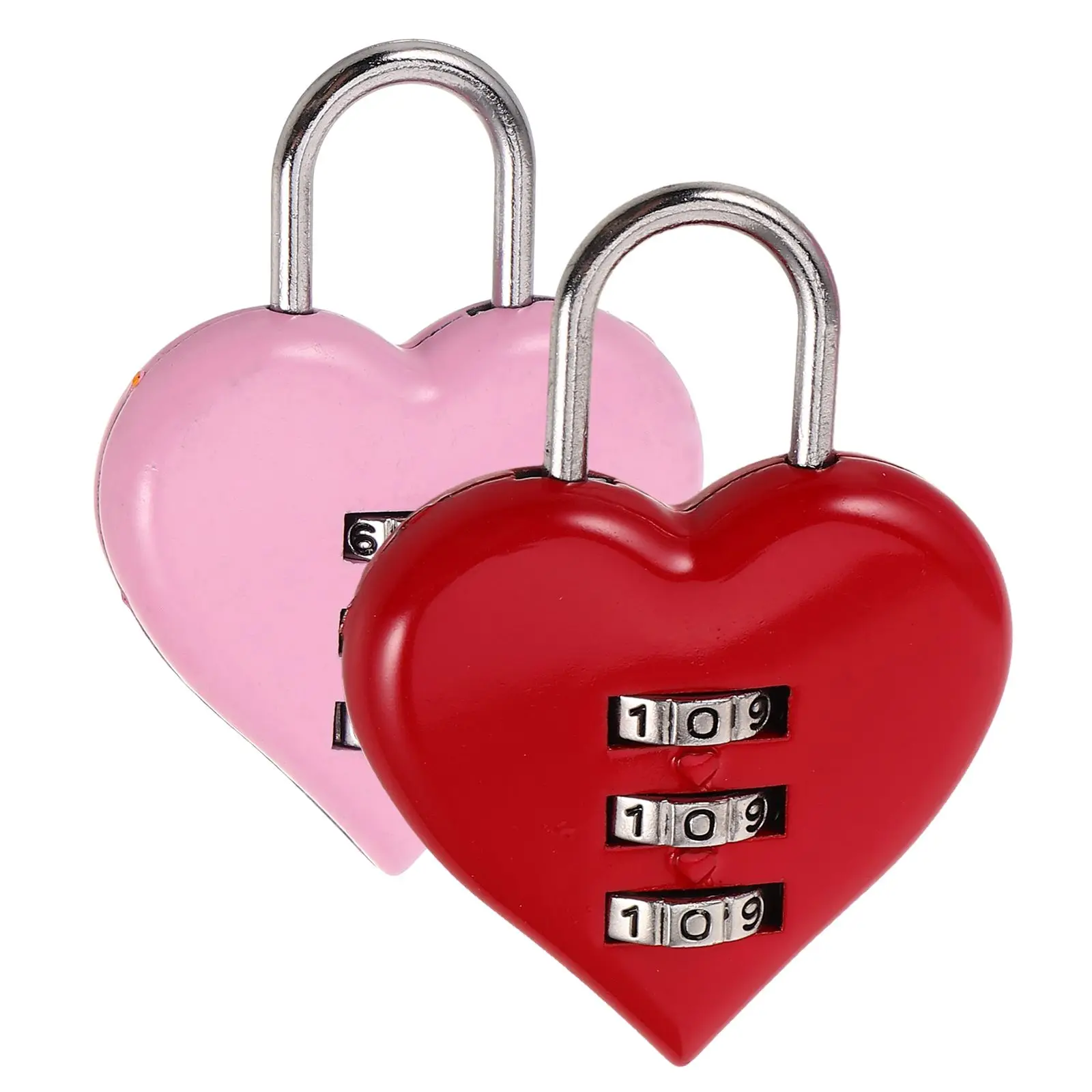 2Pcs Heart Shaped Password Lock Jewelry Combination Lock Valentine Craft Wear Resistant Lovely Padlock Multifunctional
2Pcs Heart Shaped Password Lock Jewelry Combination Lock Valentine Craft Wear Resistant Lovely Padlock Multifunctional