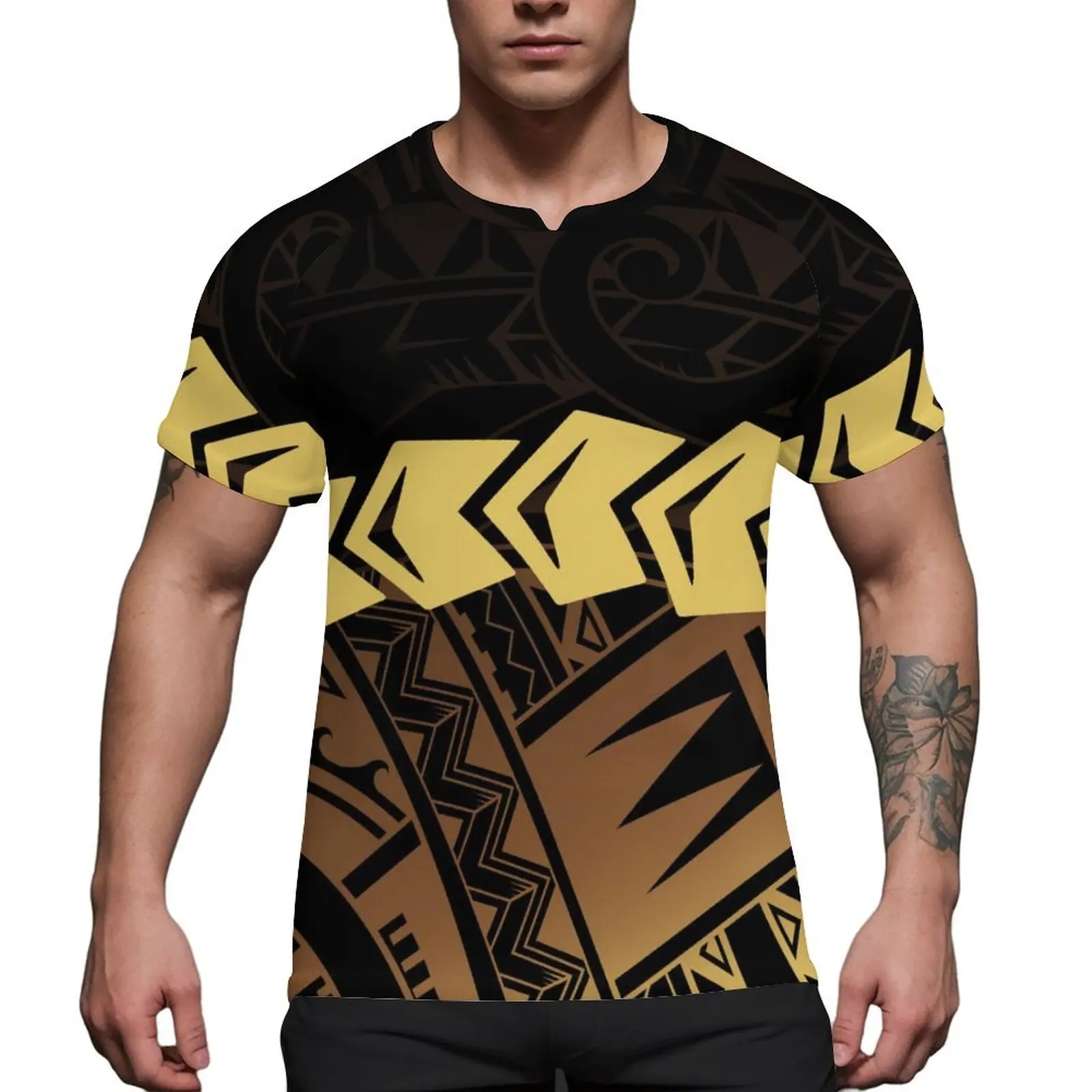 Summer Travel Refreshing Clothing: Polynesian Print Summer Short-Sleeved Ice Silk Men'S Casual T-Shirt Custom-Made
Summer Travel Refreshing Clothing: Polynesian Print Summer Short-Sleeved Ice Silk Men'S Casual T-Shirt Custom-Made