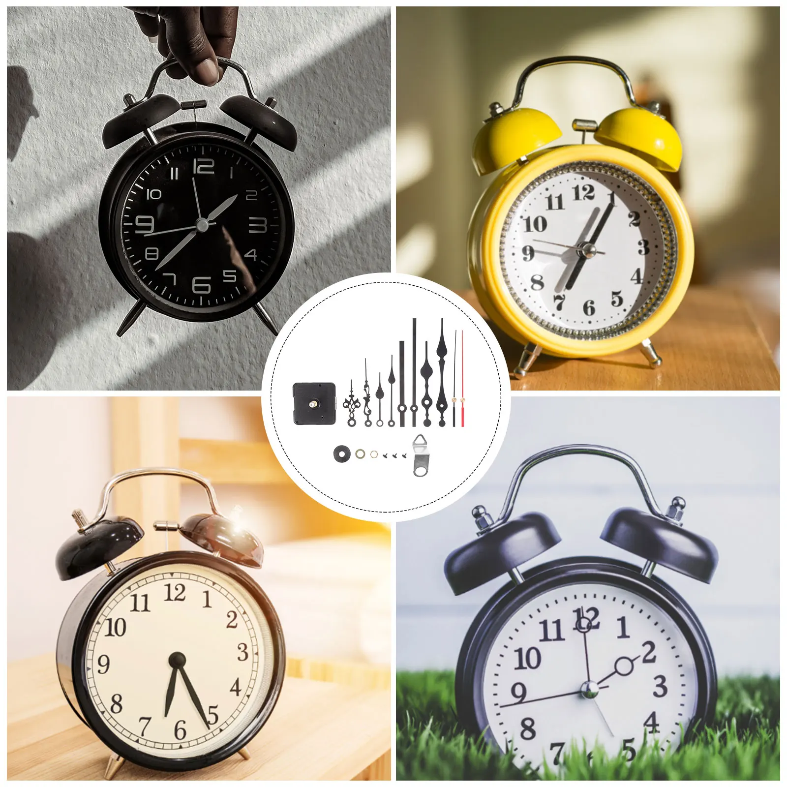 4 Sets Clock Movement Kit Pendulum Parts Mechanism Wall Replacement Mute Plastic DIY Repair Craft Bedroom Office
4 Sets Clock Movement Kit Pendulum Parts Mechanism Wall Replacement Mute Plastic DIY Repair Craft Bedroom Office