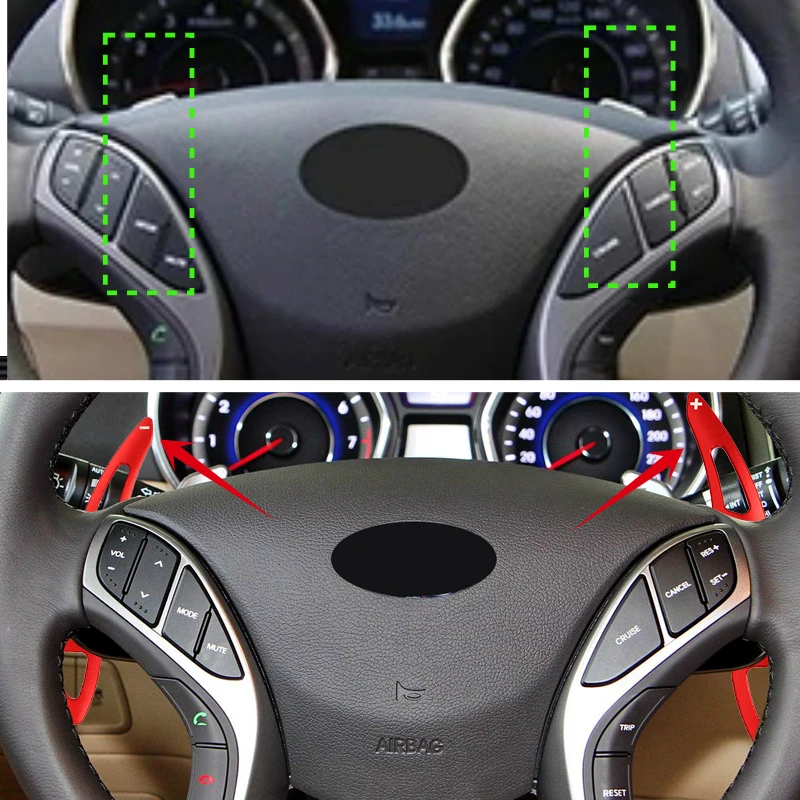 Car Steering Wheel DSG Shift Paddle For Hyundai Elantra MD 2012-2015 Aluminum Extension Shifters Sticker styling
Car Steering Wheel DSG Shift Paddle For Hyundai Elantra MD 2012-2015 Aluminum Extension Shifters Sticker styling