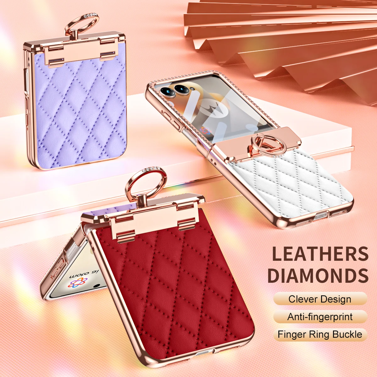 Luxury Plating Case For Motorola Razr 70 Ultra 60 50 Razr70 Fold Diamond Grid PU Leather Plastic Shockproof 360 Ring Stand Cover
Luxury Plating Case For Motorola Razr 70 Ultra 60 50 Razr70 Fold Diamond Grid PU Leather Plastic Shockproof 360 Ring Stand Cover