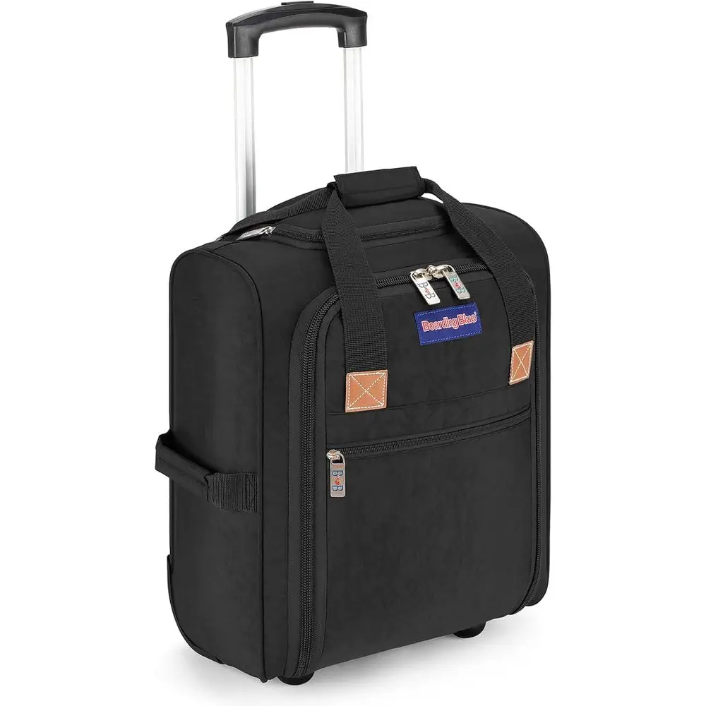 17x13x8 Inches Rolling Personal Item Bag for Underseat Storage - Ideal for Major Airlines, Travel Bag Design (Black)
17x13x8 Inches Rolling Personal Item Bag for Underseat Storage - Ideal for Major Airlines, Travel Bag Design (Black)