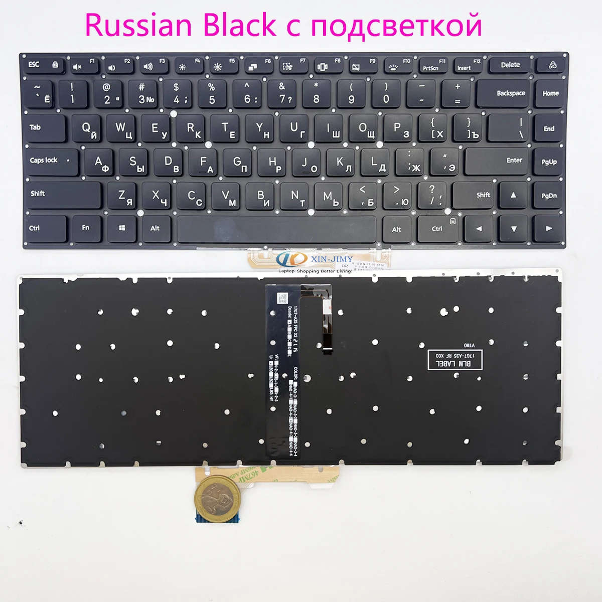Keyboard For XIAOMI MI PRO XMA2009-AD with backlit Russian layout
Keyboard For XIAOMI MI PRO XMA2009-AD with backlit Russian layout