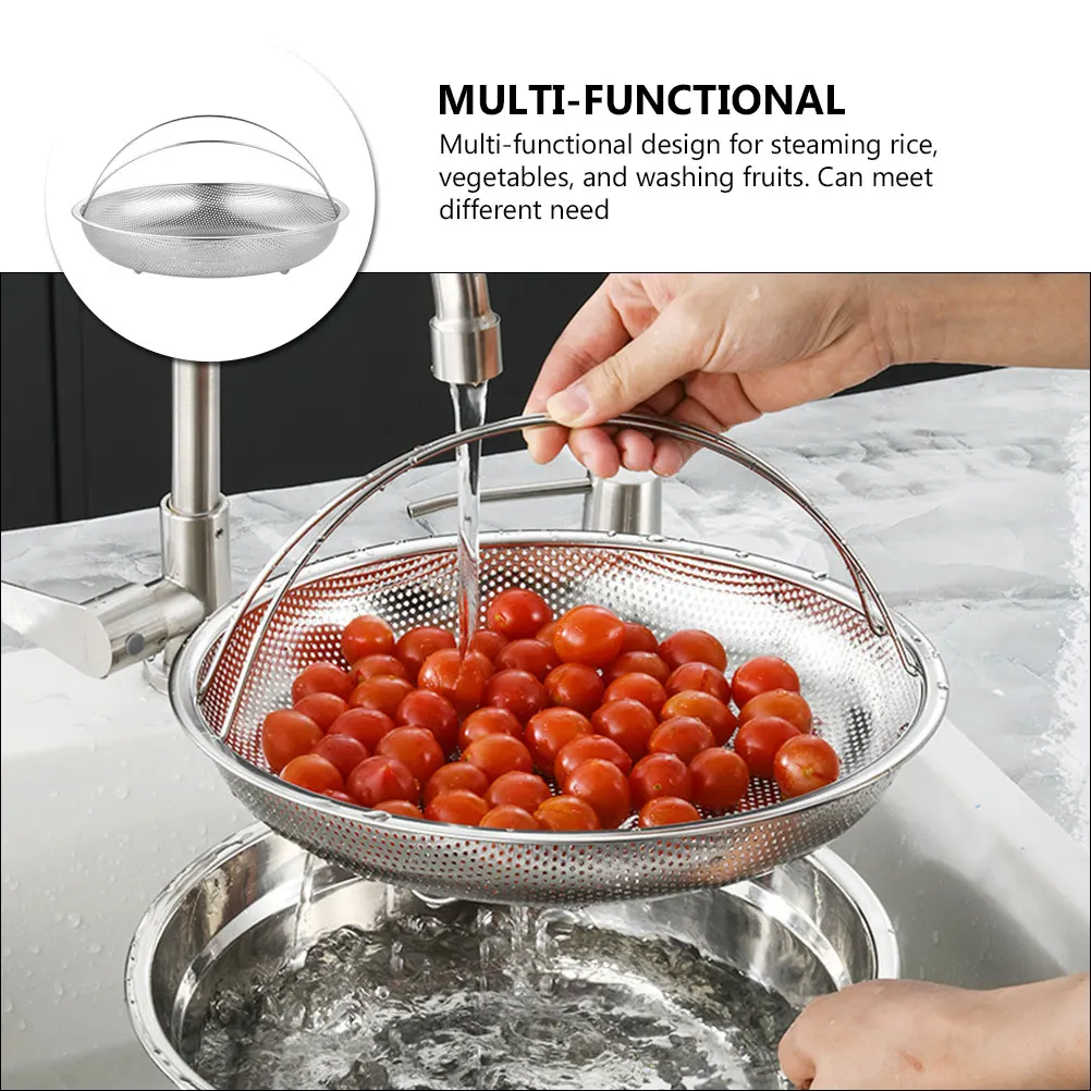 Steamed Rice Basket Cleaner Strainer Steamer Cookware for Vegetables Stainless Cooking Washing Bowl and
Steamed Rice Basket Cleaner Strainer Steamer Cookware for Vegetables Stainless Cooking Washing Bowl and