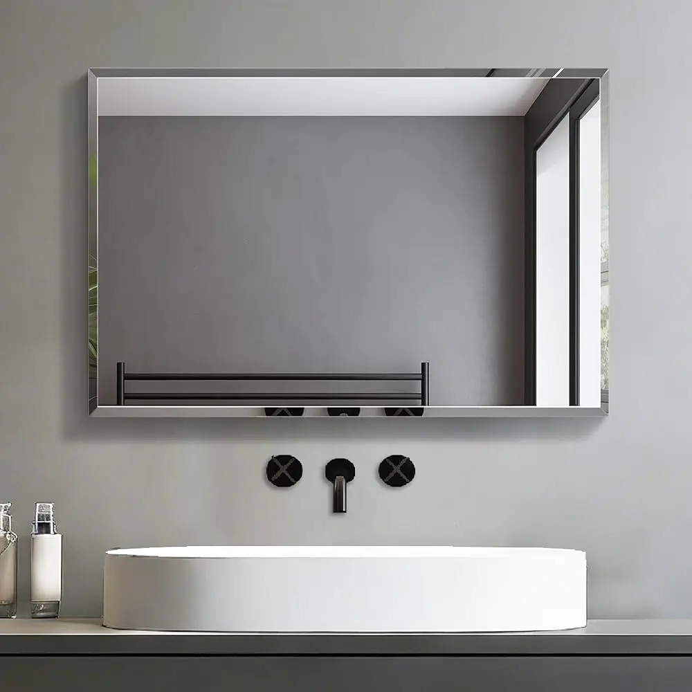 1 PCS 16”x 24”Beveled Polished Edge Frameless Bathroom Mirror Rectangle Wall Mount Vanity Mirror for Bathroom,Bedroom,Entrywa
1 PCS 16”x 24”Beveled Polished Edge Frameless Bathroom Mirror Rectangle Wall Mount Vanity Mirror for Bathroom,Bedroom,Entrywa