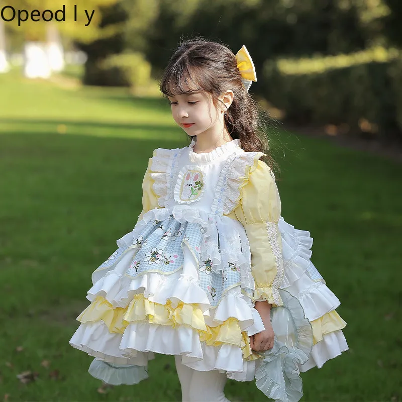 Spring and Autumn New Baby Girls Lolita Plaid Dress Little Girl Foreign Style Sweet and Cute Long Sleeve Kawaii Elegant Dress
Spring and Autumn New Baby Girls Lolita Plaid Dress Little Girl Foreign Style Sweet and Cute Long Sleeve Kawaii Elegant Dress