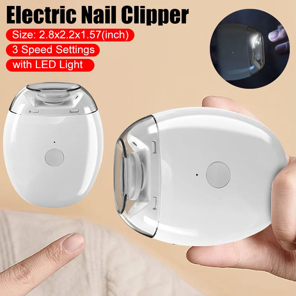 Automatic Safety Fingernail Grinder Electric Nail Clipper with Light Rechargeable Nail Trimmer Smart Nail Cutter for Kids Adults
Automatic Safety Fingernail Grinder Electric Nail Clipper with Light Rechargeable Nail Trimmer Smart Nail Cutter for Kids Adults
