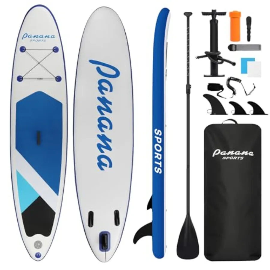 Inflatable Stand Up Paddle Board for adults, beginners and youth; PVC material; blue; ultra-stable 10'8''x32''x6'', non-slip de
Inflatable Stand Up Paddle Board for adults, beginners and youth; PVC material; blue; ultra-stable 10'8''x32''x6'', non-slip de