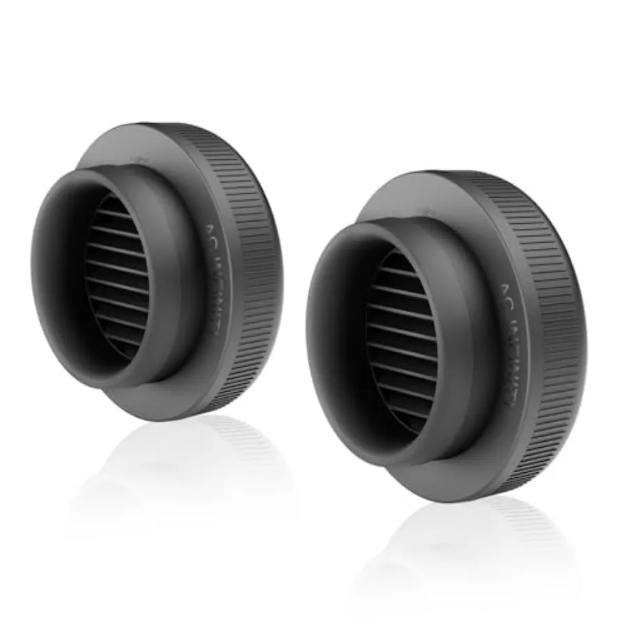 Grow Tent Duct Vent, 2 Pack Light-Blocking Twist-On Air Vents with Built-in Adapter, Insect and Dust Filter, High Airflow, Fits
Grow Tent Duct Vent, 2 Pack Light-Blocking Twist-On Air Vents with Built-in Adapter, Insect and Dust Filter, High Airflow, Fits