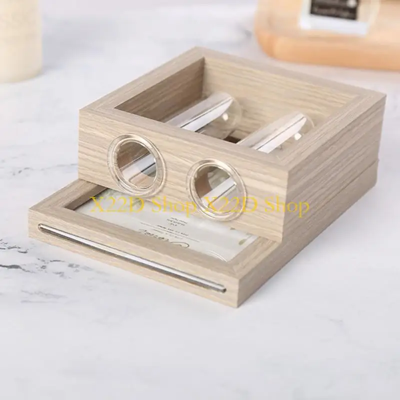 X22D Wooden Photo Frame with Hydroponic Glass Vase for Creative Desktop Ornament
X22D Wooden Photo Frame with Hydroponic Glass Vase for Creative Desktop Ornament