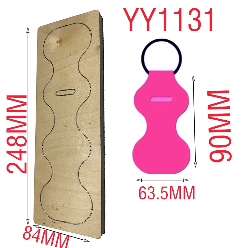 Wooden cutting die key hanging knife die YY1131 is compatible with most manual die cutting
Wooden cutting die key hanging knife die YY1131 is compatible with most manual die cutting