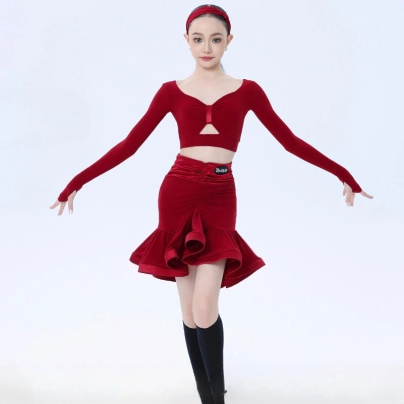 UK Latin Dance Wear Kids Trendy Autumn Winter Mermaid Skirt Swirl Separates for Children ballroom dance costumes
UK Latin Dance Wear Kids Trendy Autumn Winter Mermaid Skirt Swirl Separates for Children ballroom dance costumes