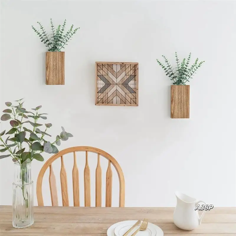 2 PCS Wooden Wall Hanging Planter Vase With Paulownia Wood Decorative Indoor Simulation Plant Ornaments
2 PCS Wooden Wall Hanging Planter Vase With Paulownia Wood Decorative Indoor Simulation Plant Ornaments