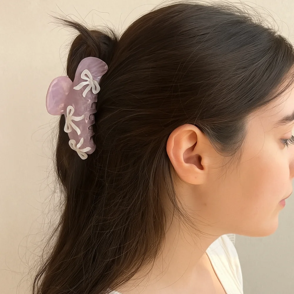 Fashion Rhinestone Bow Hair Claw Barrette Headwear Zircon Hairpin Ballet Korean Style Acetic Acid Shark Clip Travel
Fashion Rhinestone Bow Hair Claw Barrette Headwear Zircon Hairpin Ballet Korean Style Acetic Acid Shark Clip Travel