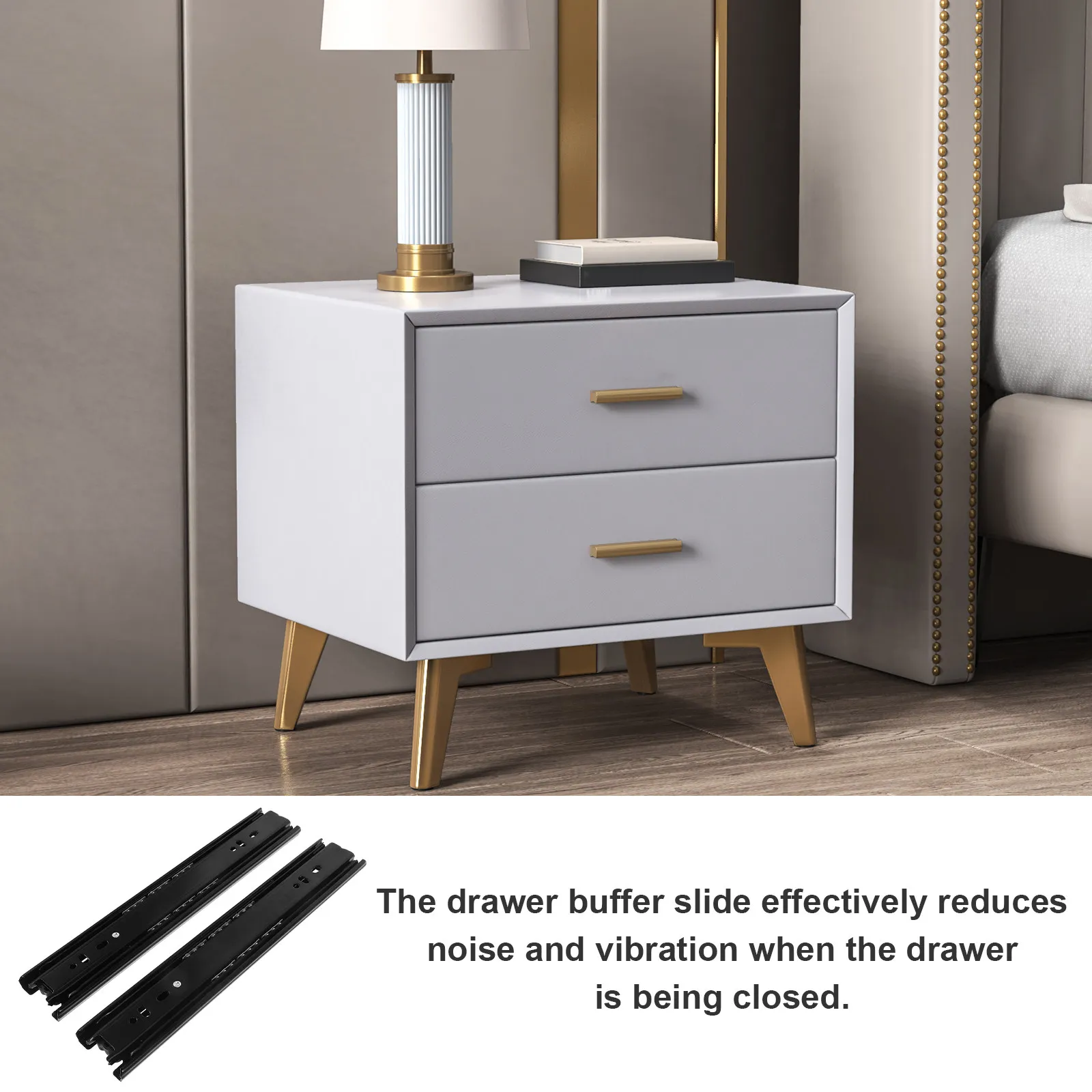 2 шт. 10-дюймовые направляющие для выдвижных ящиков из нержавеющей стали с шарикоподшипниками, полный выдвижной ход, бесшумные, с демпфером, для бокового монтажа
2 шт. 10-дюймовые направляющие для выдвижных ящиков из нержавеющей стали с шарикоподшипниками, полный выдвижной ход, бесшумные, с демпфером, для бокового монтажа