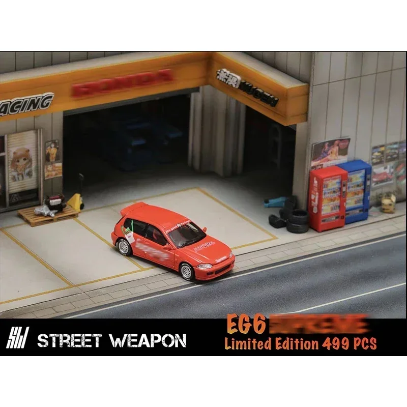 Street Weapon 1:64 EG6 TYPE R No Good Racing Diecast Diorama Car Model Collection Miniature Toys
Street Weapon 1:64 EG6 TYPE R No Good Racing Diecast Diorama Car Model Collection Miniature Toys