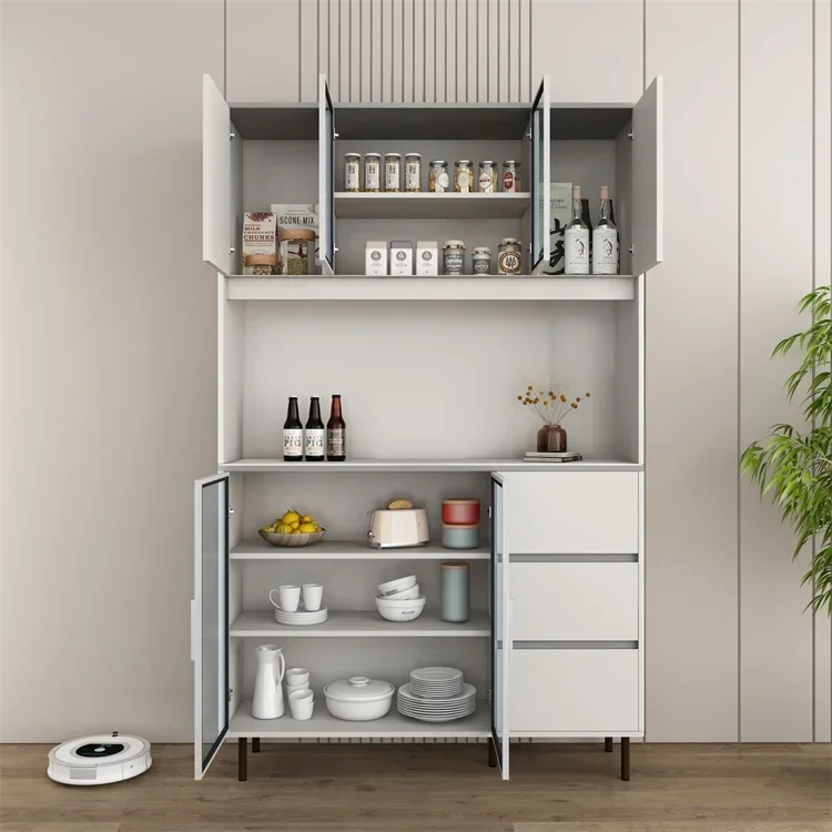 #High-Quality Kitchen Pantry Furniture Sideboard Wood Modern Luxury Living Room Wooden Buffet Kitchen Hutch Cabinets
#High-Quality Kitchen Pantry Furniture Sideboard Wood Modern Luxury Living Room Wooden Buffet Kitchen Hutch Cabinets