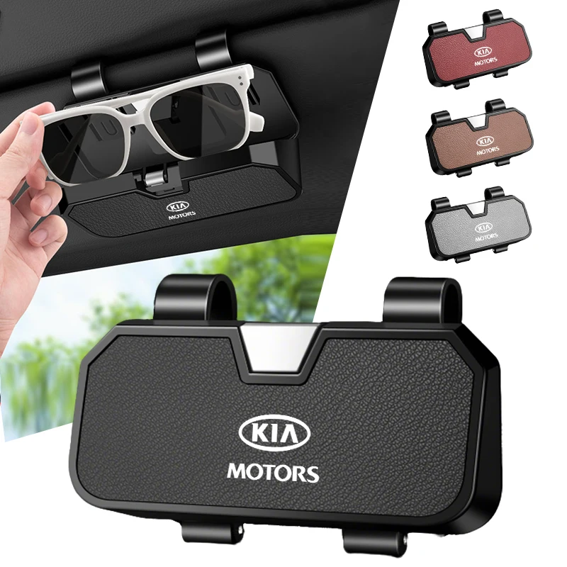 Fashion Car Sunglasses Case Multifunctional Storage Box Goatskin glasses case For Kia Rio Sportage Ceed Cerato Sorento K2 K3 K4
Fashion Car Sunglasses Case Multifunctional Storage Box Goatskin glasses case For Kia Rio Sportage Ceed Cerato Sorento K2 K3 K4