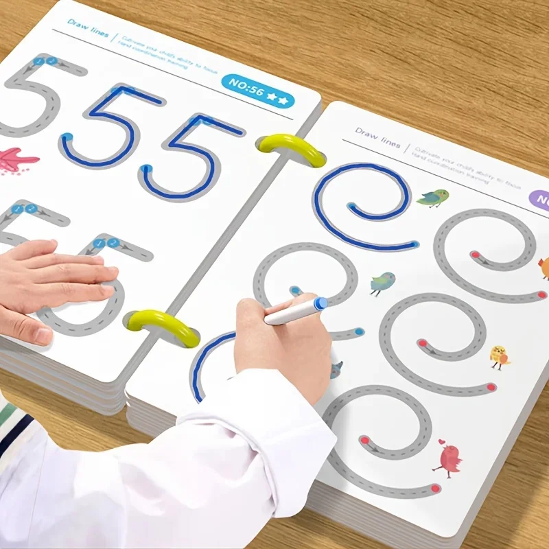Reusable Magic Tracking Workbook with Pen & Eraser Educational Drawing and Pen Control Training Fun Animal & Number Activities
Reusable Magic Tracking Workbook with Pen & Eraser Educational Drawing and Pen Control Training Fun Animal & Number Activities