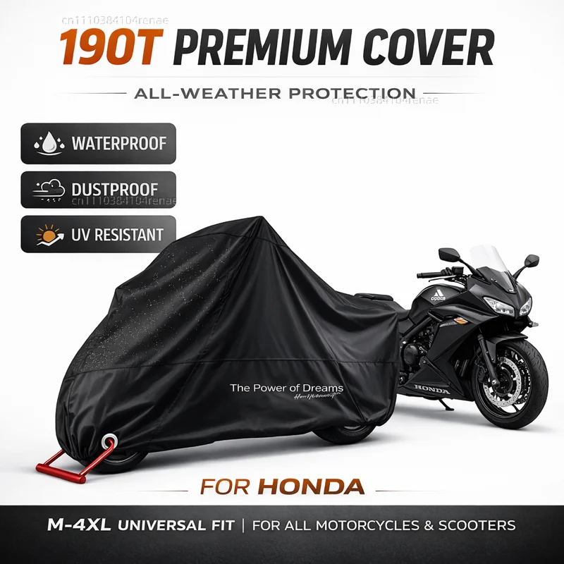 Чехол для мотоцикла Honda CBR 125R 954 600 F4i 650F 650R 1100XX 1000F CBR 600RR 1000RR 190T, водонепроницаемый, пылезащитный, с защитой от ультрафиолета
Чехол для мотоцикла Honda CBR 125R 954 600 F4i 650F 650R 1100XX 1000F CBR 600RR 1000RR 190T, водонепроницаемый, пылезащитный, с защитой от ультрафиолета